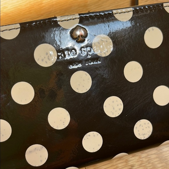Kate Spade Black and White Polka Dot Wallet - Picture 2 of 4